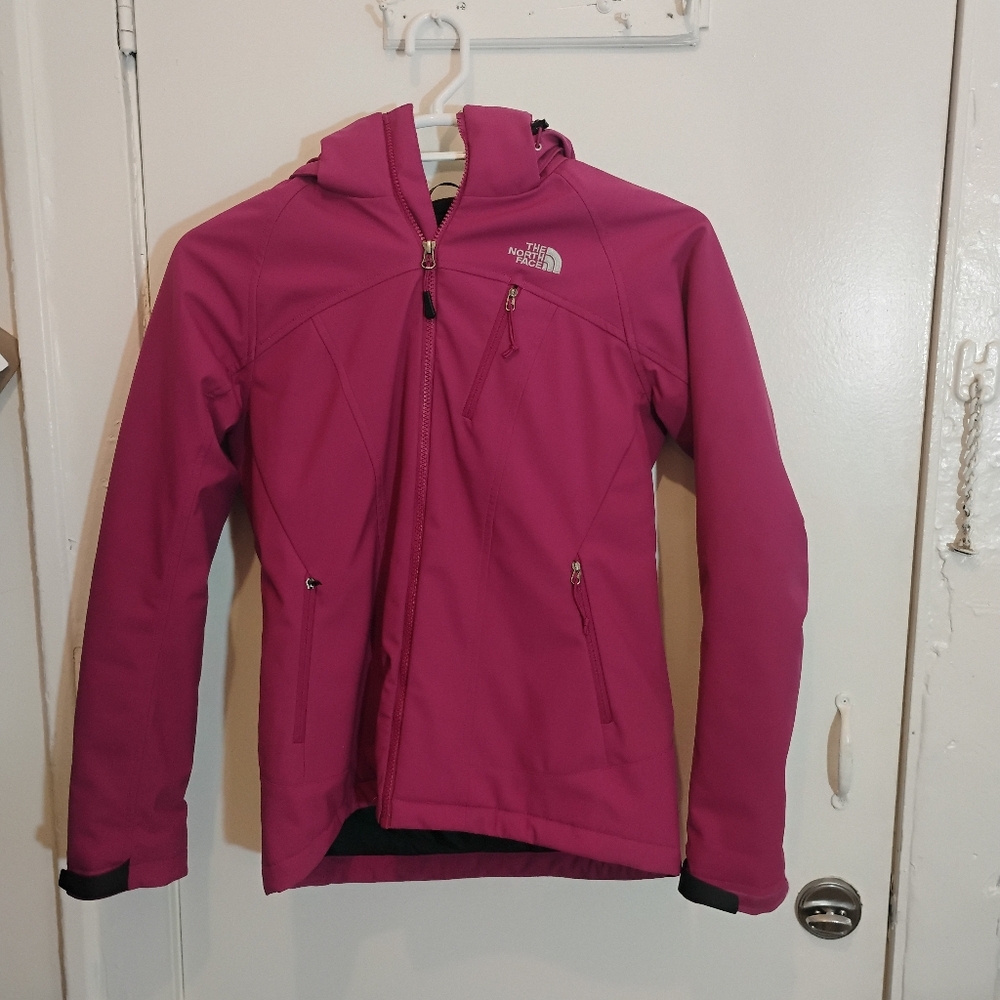 Fuschia North Face jacket Small
